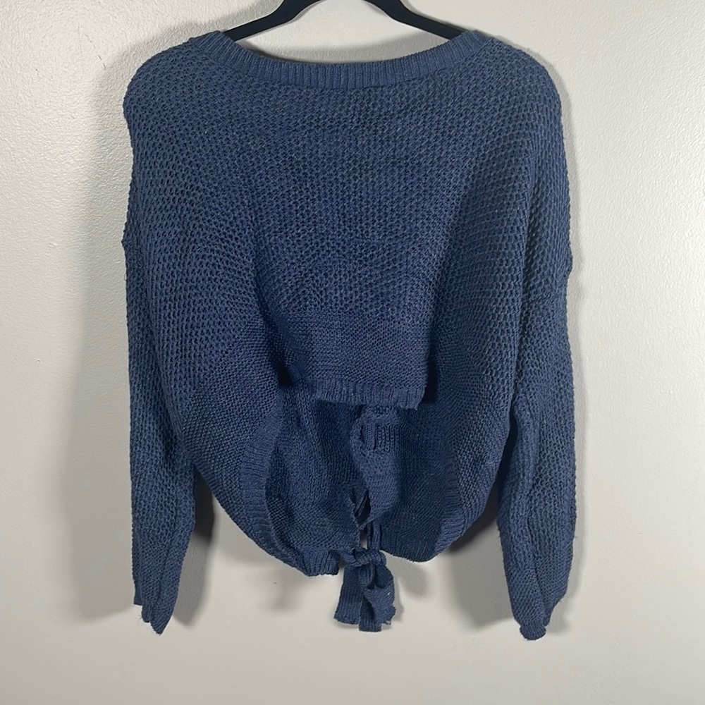 Express crew neck high low sweater